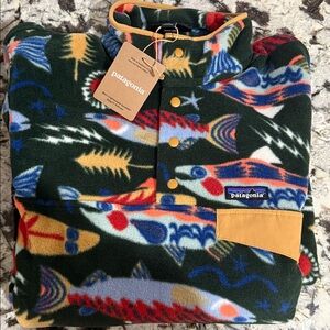 Patagonia Synchilla Salmon Energy : Old Growth Green RARE